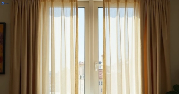 Dull dusty drapes in hunters-hill-nsw before professional cleaning